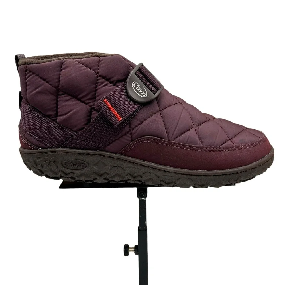 Chaco Youth Girls Boys Ramble Fluff Chukka Booties Water Resistant Size 4 Plum